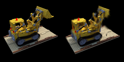 Lego bulldozer comparison